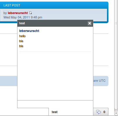 Screenshot of JappixMini in phpBB3